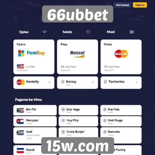 Examine as opções de pagamento no 66ubbet