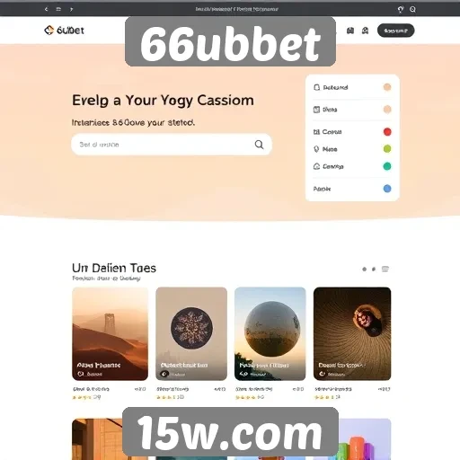 Interface do site 66ubbet é amigável e acessível